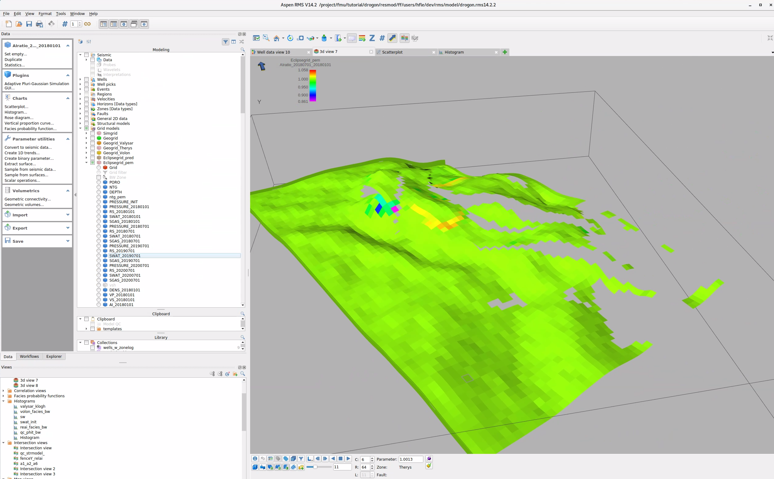 RMS grid visualisation.