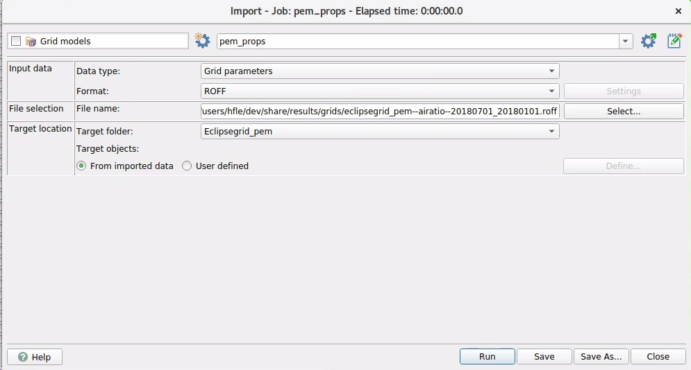 RMS grid import.