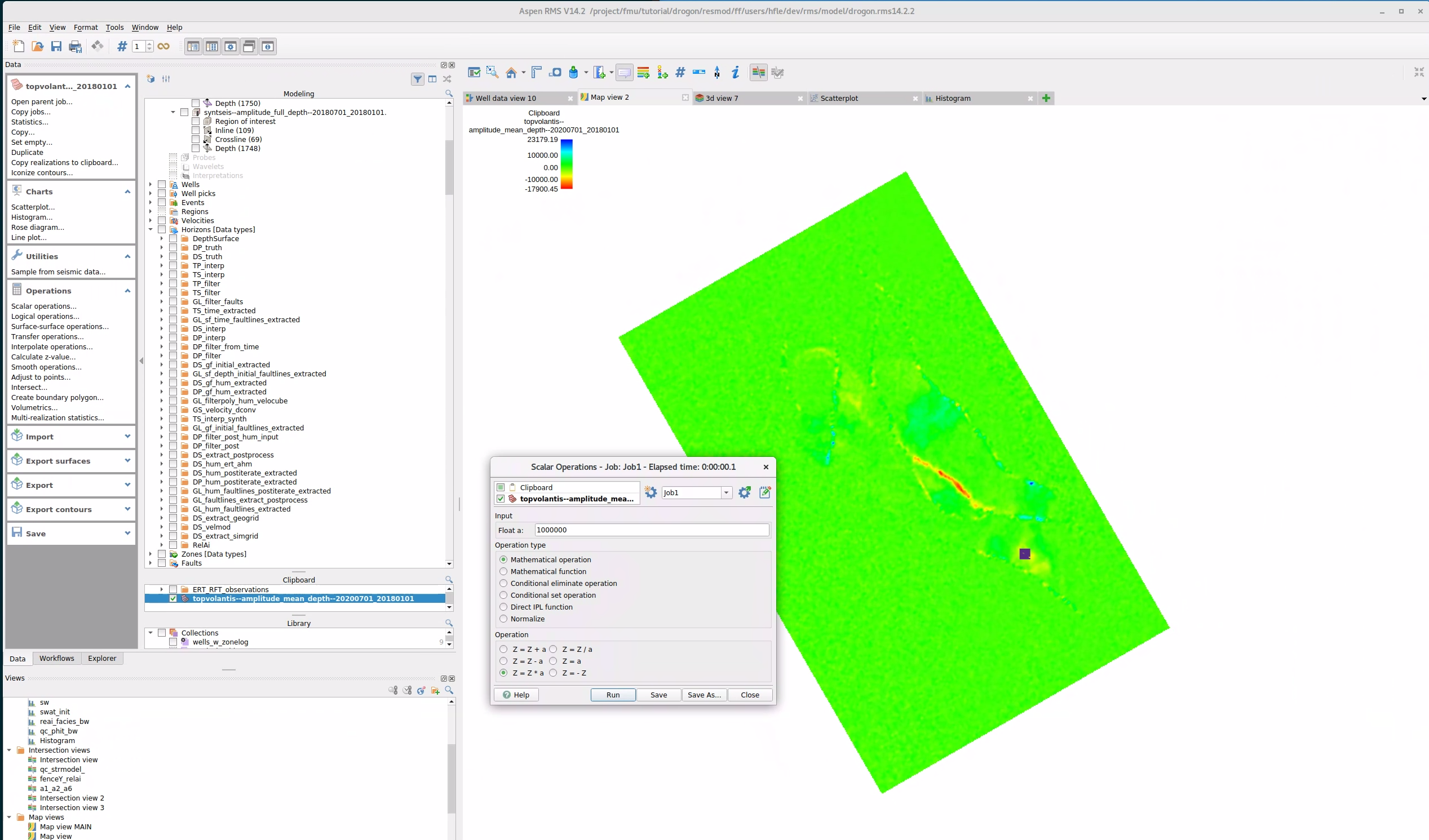 Display attribute map in map view