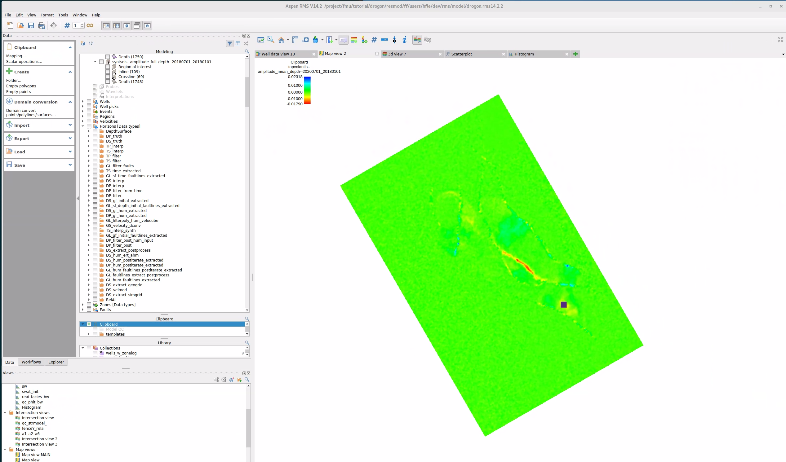Display attribute map in map view